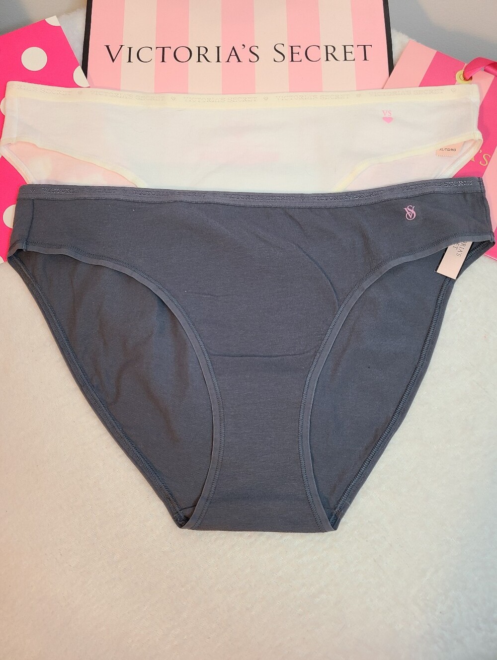 Y2K Victoria's Secret 2pk Signature Cotton Classic Bikini Panties Size XL